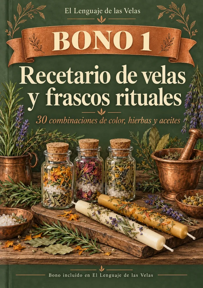Recetario de velas vestidas y frascos rituales